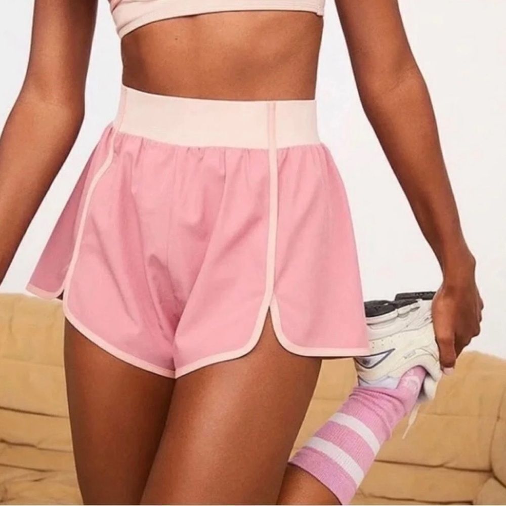 For Love & Lemons Emma Athletic Shorts Pink Size XXS